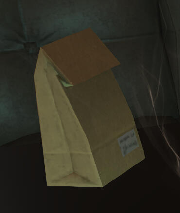 Paper bag paper bag containing a mystery